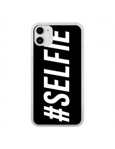 Coque iPhone 11 Hashtag Selfie Noir Horizontal - Jonathan...