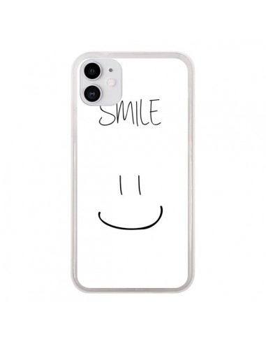 Coque iPhone 11 Smile Souriez en Blanc - Jonathan Perez