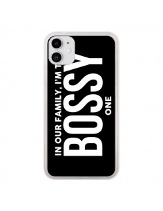 Coque iPhone 11 In our family i'm the Bossy one -...