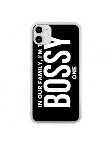 Coque iPhone 11 In our family i'm the Bossy one - Jonathan Perez