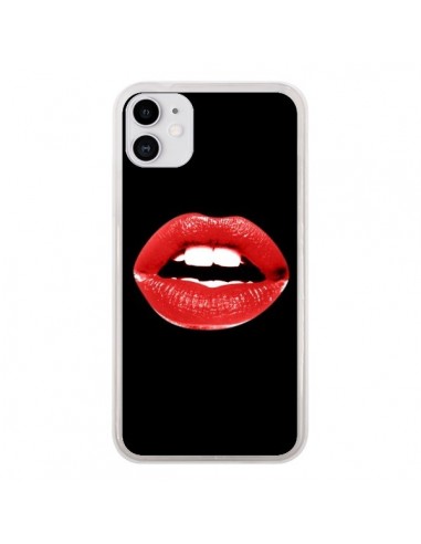 Coque iPhone 11 Lèvres Rouges - Jonathan Perez