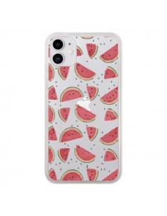 Coque iPhone 11 Pasteques Watermelon Fruit Transparente -...
