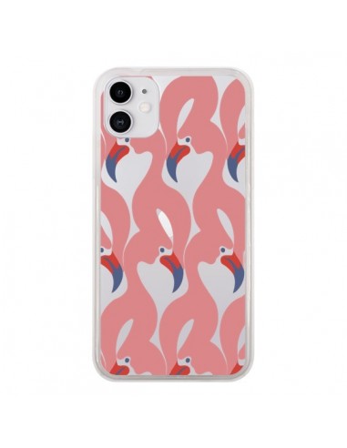 Coque iPhone 11 Flamant Rose Flamingo Transparente - Dricia Do