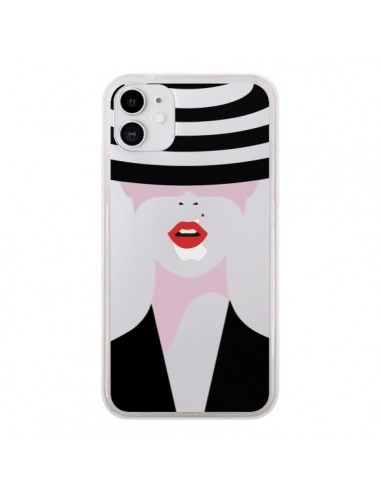 Coque iPhone 11 Femme Chapeau Hat Lady Transparente - Dricia Do