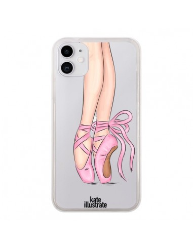 Coque iPhone 11 Ballerina Ballerine Danse Transparente - kateillustrate