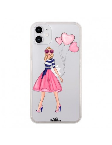 Coque iPhone 11 Legally Blonde Love Transparente - kateillustrate