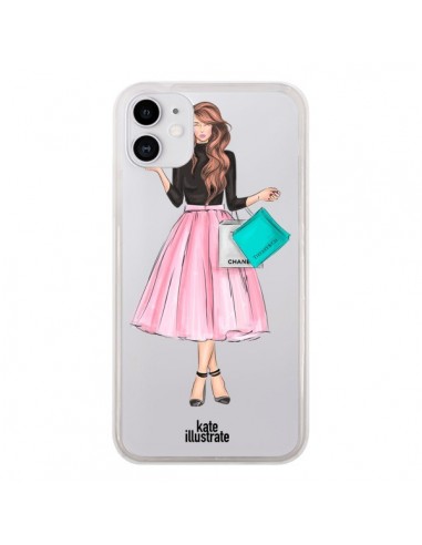 Coque iPhone 11 Shopping Time Transparente - kateillustrate