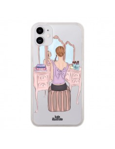 Coque iPhone 11 Vanity Coiffeuse Make Up Transparente -...