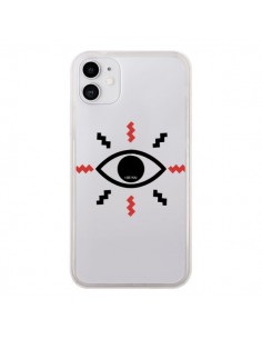 Coque iPhone 11 Eye I See You Oeil Transparente -...