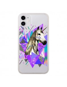 Coque iPhone 11 Licorne Unicorn Azteque Transparente -...