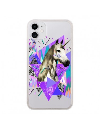 Coque iPhone 11 Licorne Unicorn Azteque Transparente - Kris Tate