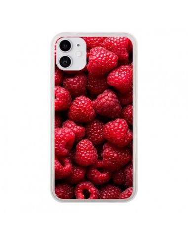 Coque iPhone 11 Framboise Raspberry Fruit - Laetitia