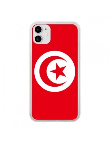 Coque iPhone 11 Drapeau Tunisie Tunisien - Laetitia