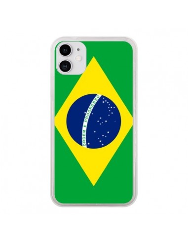 Coque iPhone 11 Drapeau Brésil Brésilien - Laetitia