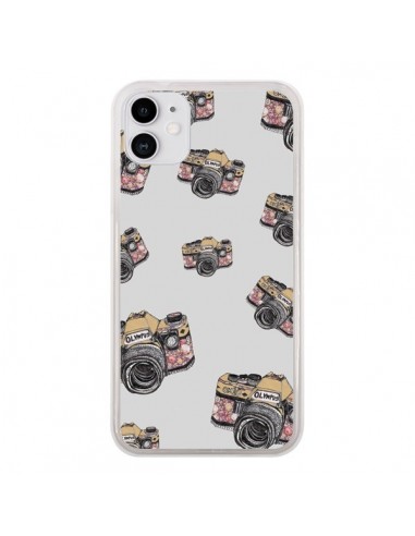 Coque iPhone 11 Appareil photo vintage Rose - Laetitia