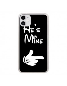 Coque iPhone 11 He's Mine Il est à Moi Amour Amoureux -...