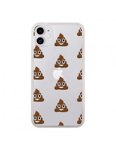 Coque iPhone 11 Shit Poop Emoticone Emoji Transparente - Laetitia