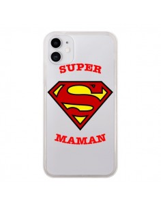 Coque iPhone 11 Super Maman Transparente - Laetitia