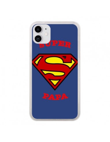 Coque iPhone 11 Super Papa Superman - Laetitia