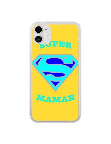 Coque iPhone 11 Super Maman Superman - Laetitia