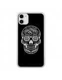Coque iPhone 11 Tête de Mort Mexicaine Blanche - Laetitia