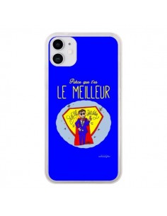 Coque iPhone 11 Le meilleur Papa Fête des Pères -...