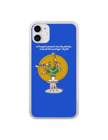 Coque iPhone 11 L'argent ne pousse pas dans les plantes - Leellouebrigitte