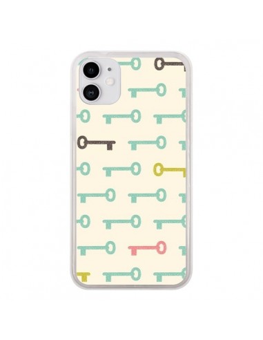 Coque iPhone 11 Clefs Keys - Leandro Pita