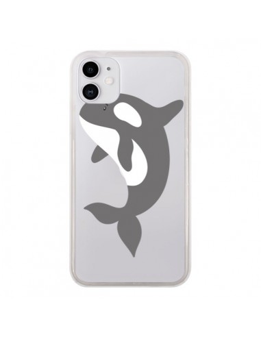 Coque iPhone 11 Orque Orca Ocean Transparente - Petit Griffin