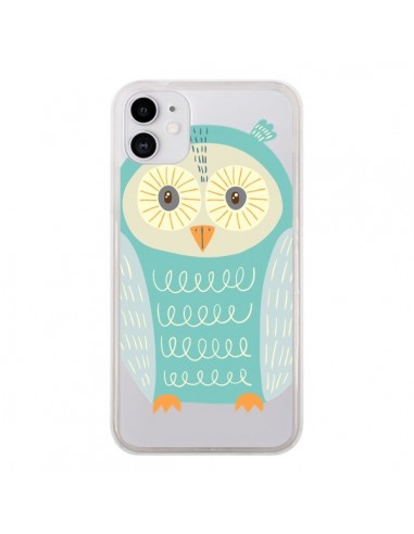 Coque iPhone 11 Hibou Owl Transparente - Petit Griffin