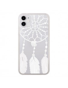 Coque iPhone 11 Attrape Rêves Blanc Dreamcatcher...