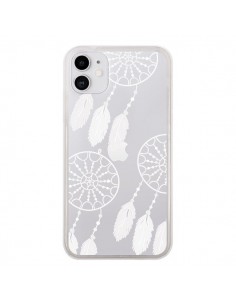 Coque iPhone 11 Attrape Rêves Blanc Dreamcatcher Triple...