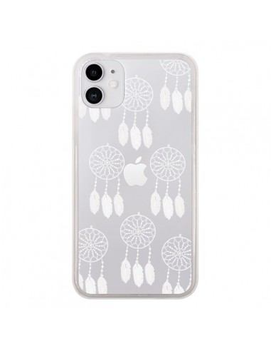Coque iPhone 11 Attrape Rêves Blanc Dreamcatcher Mini Transparente - Petit Griffin