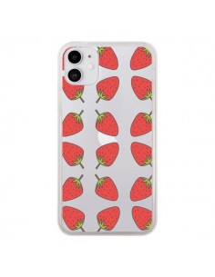 Coque iPhone 11 Fraise Fruit Strawberry Transparente -...