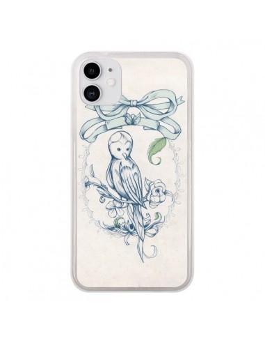 Coque iPhone 11 Bird Oiseau Mignon Vintage - Lassana