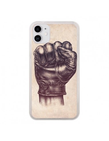 Coque iPhone 11 Fight Poing Cuir - Lassana