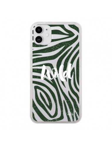 Coque iPhone 11 Wild Zebre Jungle Transparente - Lolo Santo