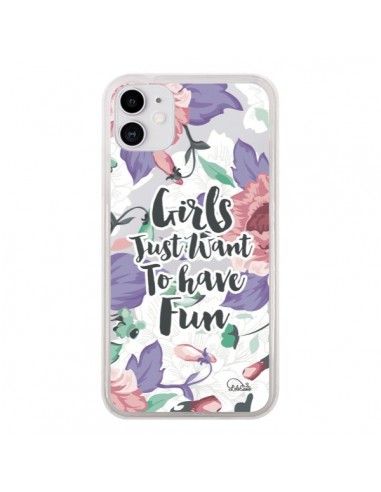 Coque iPhone 11 Girls Fun Transparente - Lolo Santo