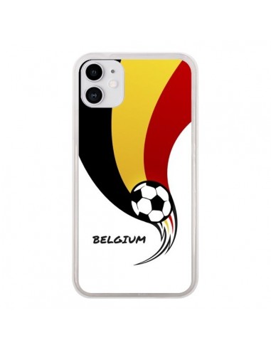 Coque iPhone 11 Equipe Belgique Belgium Football - Madotta