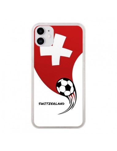 Coque iPhone 11 Equipe Suisse Switzerland Football - Madotta