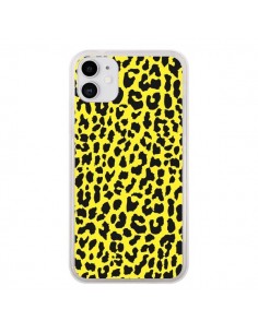 Coque iPhone 11 Leopard Jaune - Mary Nesrala