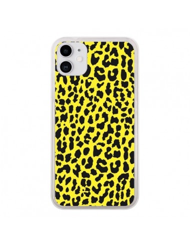 Coque iPhone 11 Leopard Jaune - Mary Nesrala