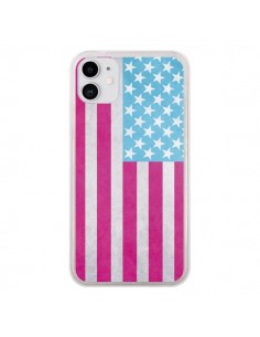 Coque iPhone 11 Drapeau USA Vintage - Mary Nesrala