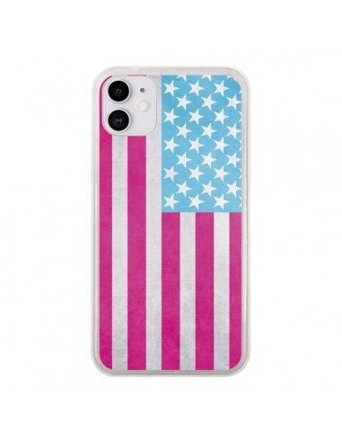 Coque iPhone 11 Drapeau USA Vintage - Mary Nesrala