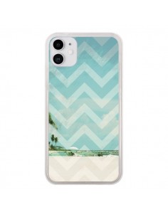 Coque iPhone 11 Chevron Beach Dreams Triangle Azteque -...