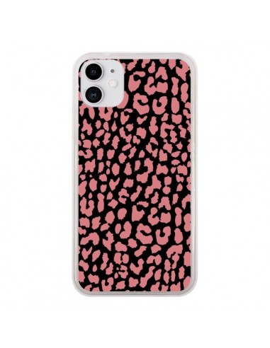 Coque iPhone 11 Leopard Corail - Mary Nesrala