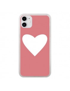 Coque iPhone 11 Coeur Corail - Mary Nesrala