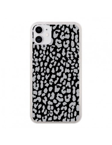 Coque iPhone 11 Leopard Gris - Mary Nesrala