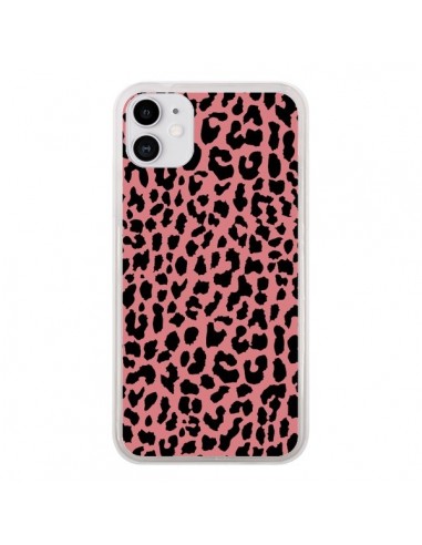 Coque iPhone 11 Leopard Corail Neon - Mary Nesrala