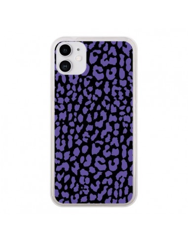 Coque iPhone 11 Leopard Violet - Mary Nesrala